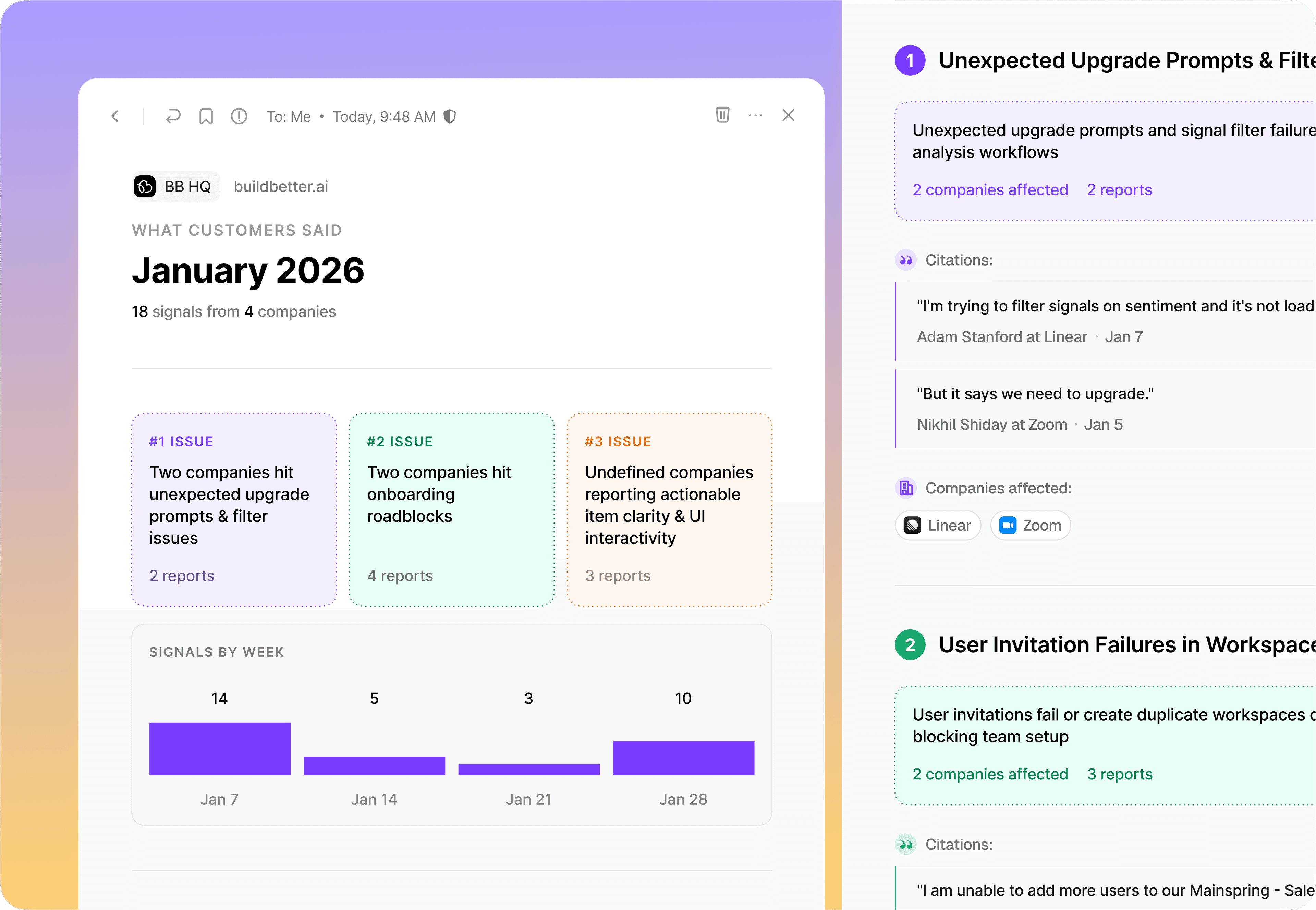 Report dashboard showing scheduled reports, deliveries, and templates