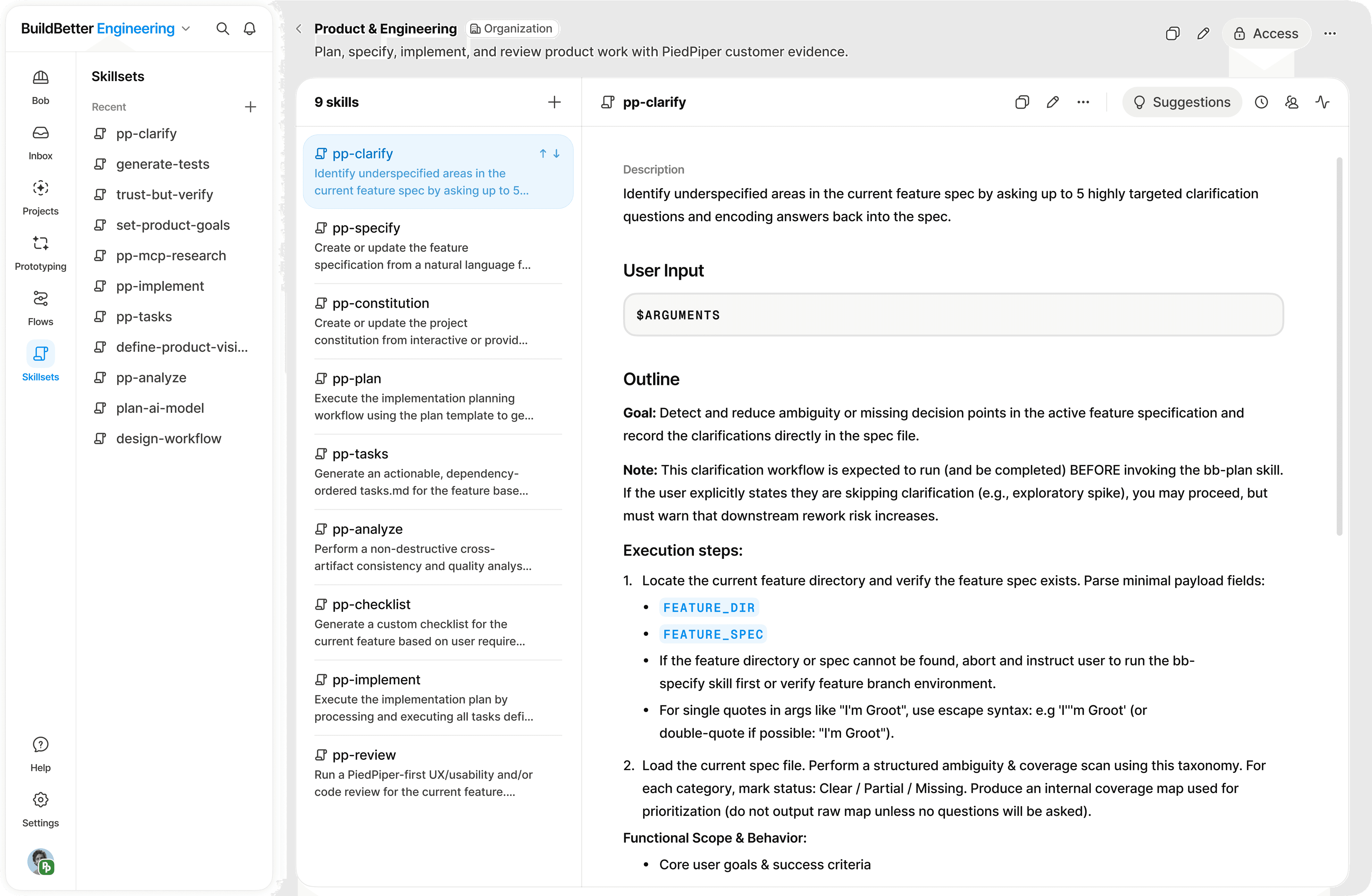 BuildBetter interface supporting Evidence-Based Coding