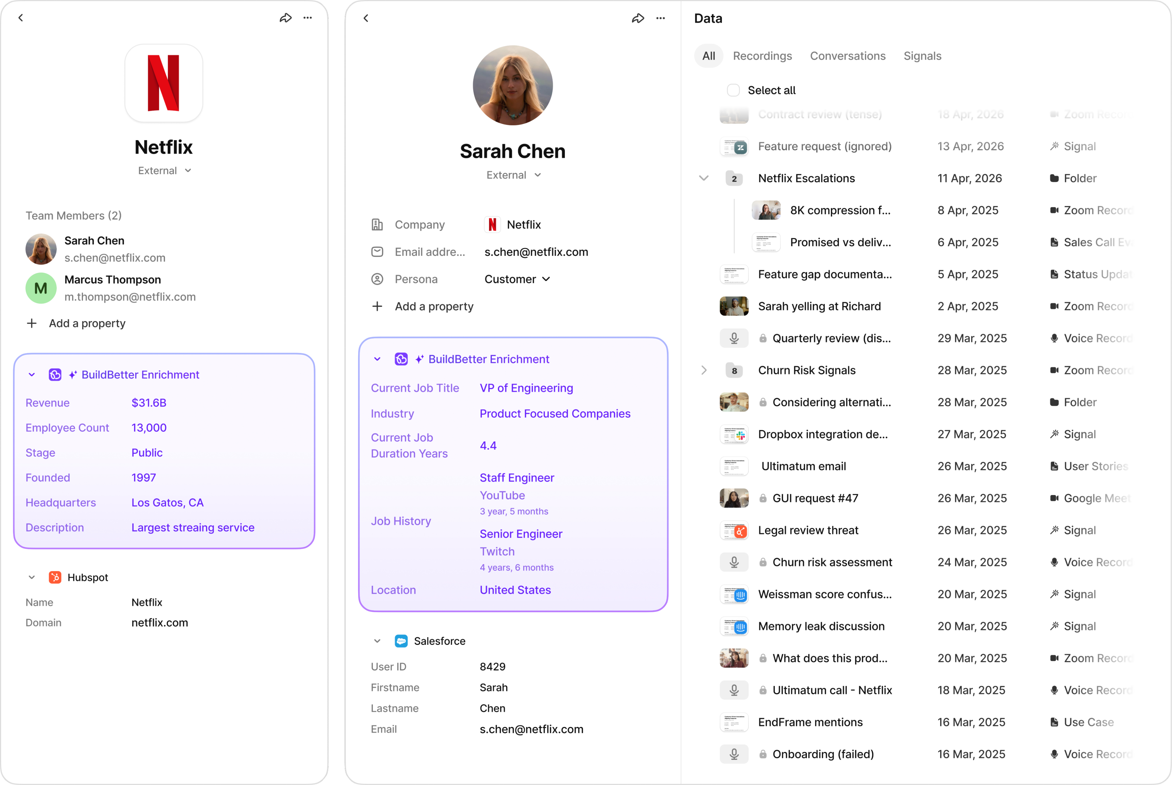 CRM and enrichment